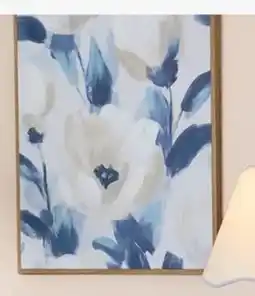 Kmart Indigo Bloom Framed Canvas offer