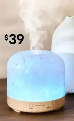 Kmart White Confetti Glass Look Aroma Diffuser offer