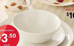 Kmart White Aspen Large Bowl offer