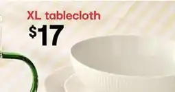 Kmart Extra Large Yellow Stripe Tablecloth offer