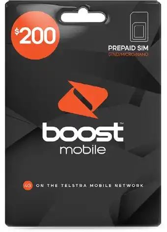 Coles Boost $200 Sim Pack offer
