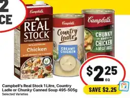 IGA Real Stock , Country Ladle or Chunky Canned Soup offer