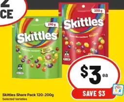IGA Skittles Share Pack offer