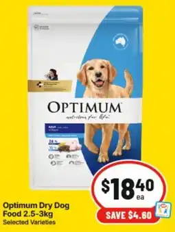 IGA Optimum Dry Dog Food offer