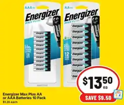 IGA Energizer Max Plus AA or AAA Batteries offer