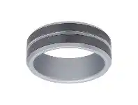 Bevilles Jewellery Stanton Made for Men Tungsten Polished Centre Ring 8mm offer