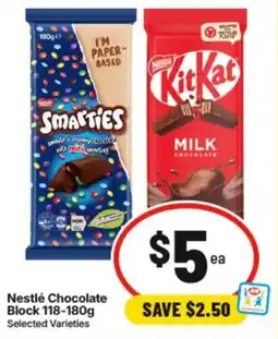 IGA Nestlé Chocolate Block offer