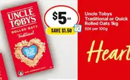 IGA Traditional or Quick Rolled Oats offer