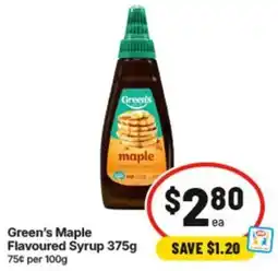 IGA Maple Flavoured Syrup offer