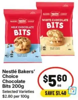 IGA Bakers' Choice Chocolate Bits offer
