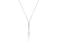 Bevilles Jewellery Guess Hollywood Glam Rhodium Plated 51cm Y Flat Multi Chain Necklace offer