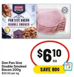 IGA Pan Size Double Smoked Bacon offer