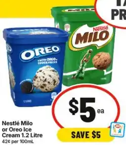 IGA Milo or Oreo Ice Cream offer