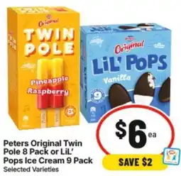 IGA Original Twin Pole or LiL' Pops Ice Cream offer