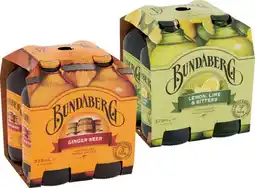 IGA Bundaberg Drinks 4×375mL Selected Varieties offer