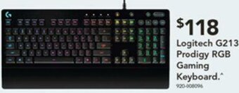 Harvey Norman Logitech G213 Prodigy RGB Gaming Keyboard offer