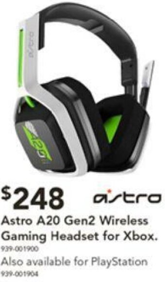 Harvey Norman Astro A20 Gen2 Wireless Gaming Headset For XBox offer