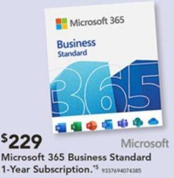 Harvey Norman Microsoft 365 Business Standard 1-Year Subscription offer
