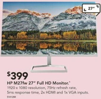 HP M27fw 27" Full HD Monitor