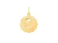 Bevilles Jewellery Medium Madonna Virgin Mary Pendant in 9ct Yellow Gold offer
