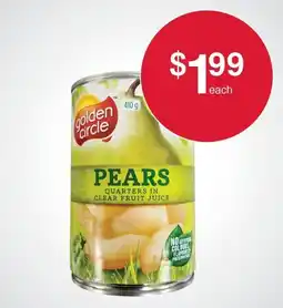Australian Butchers Golden Circle Pears Quarters in Juice offer