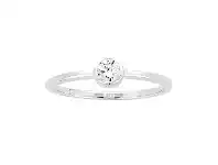 Bevilles Jewellery Sterling Silver Stackable Cubic Zirconia Ring offer