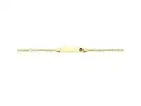 Bevilles Jewellery Children&#039;s 9ct Yellow Gold Silver Infused Lady Bug ID Bracelet offer