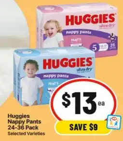 IGA Huggies Nappy Pants offer