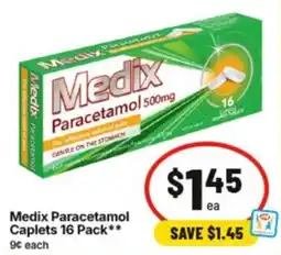IGA Medix Paracetamol Caplets offer