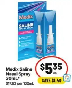 IGA Medix Saline Nasal Spray offer
