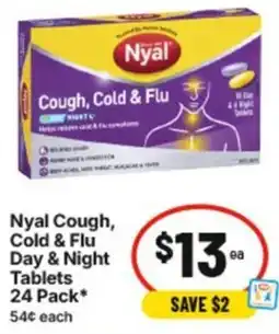 IGA Nyal Cough, Cold & Flu Day & Night Tablets offer