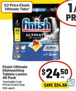 IGA Finish Ultimate Dishwashing Tablets Lemon offer