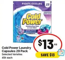 IGA Cold Power Laundry Capsules offer