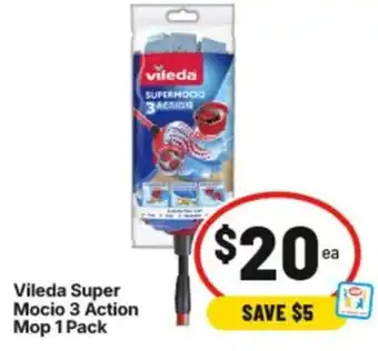 IGA Vileda Super Mocio 3 Action Mop offer