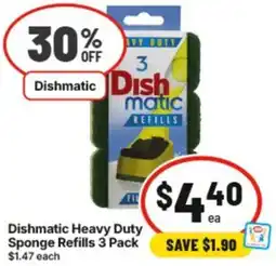 IGA Dishmatic Heavy Duty Sponge Refills offer