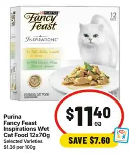 IGA Purina Fancy Feast Inspirations Wet Cat Food offer