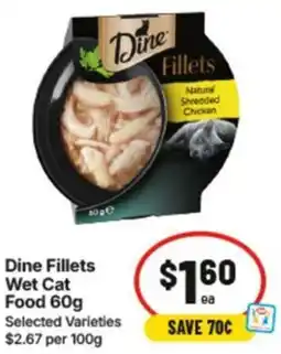 IGA Dine Fillets Wet Cat Food offer