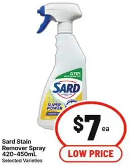 IGA Sard Stain Remover Spray offer