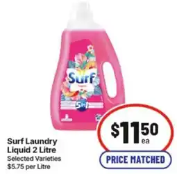 IGA Surf Laundry Liquid offer