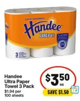 IGA Handee Ultra Paper Towel offer