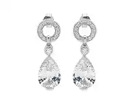 Bevilles Jewellery Georgini Pave Tear Drop Earrings offer