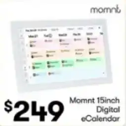 BIG W Momnt 15inch Digital eCalendar offer