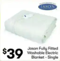 BIG W Jason Fully Fitted Washable Electric Blanket-Single offer