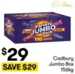 BIG W Cadbury Jumbo Box offer
