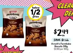 Drakes Arnott's Farmbake Biscuits offer