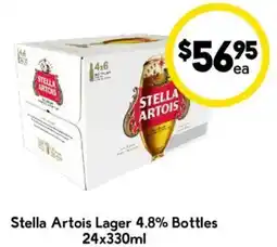 Drakes Stella Artois Lager 4.8% Bottles offer