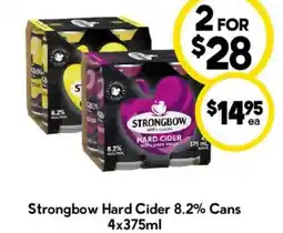 Drakes Strongbow Hard Cider 8.2% Cans offer