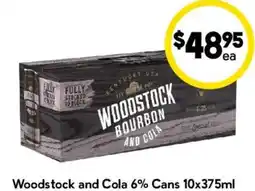 Drakes Woodstock and Cola 6% Cans offer