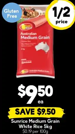 Drakes Sunrice Medium Grain White Rice offer