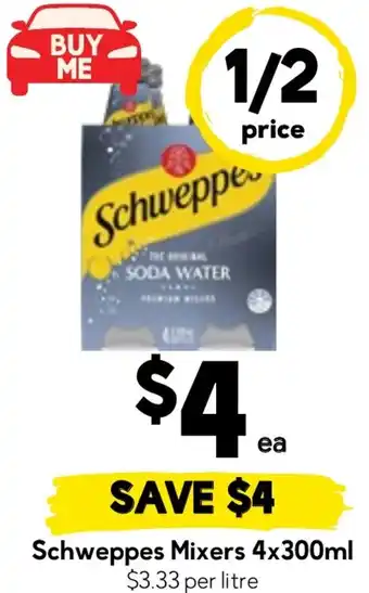 Drakes Schweppes Mixers offer